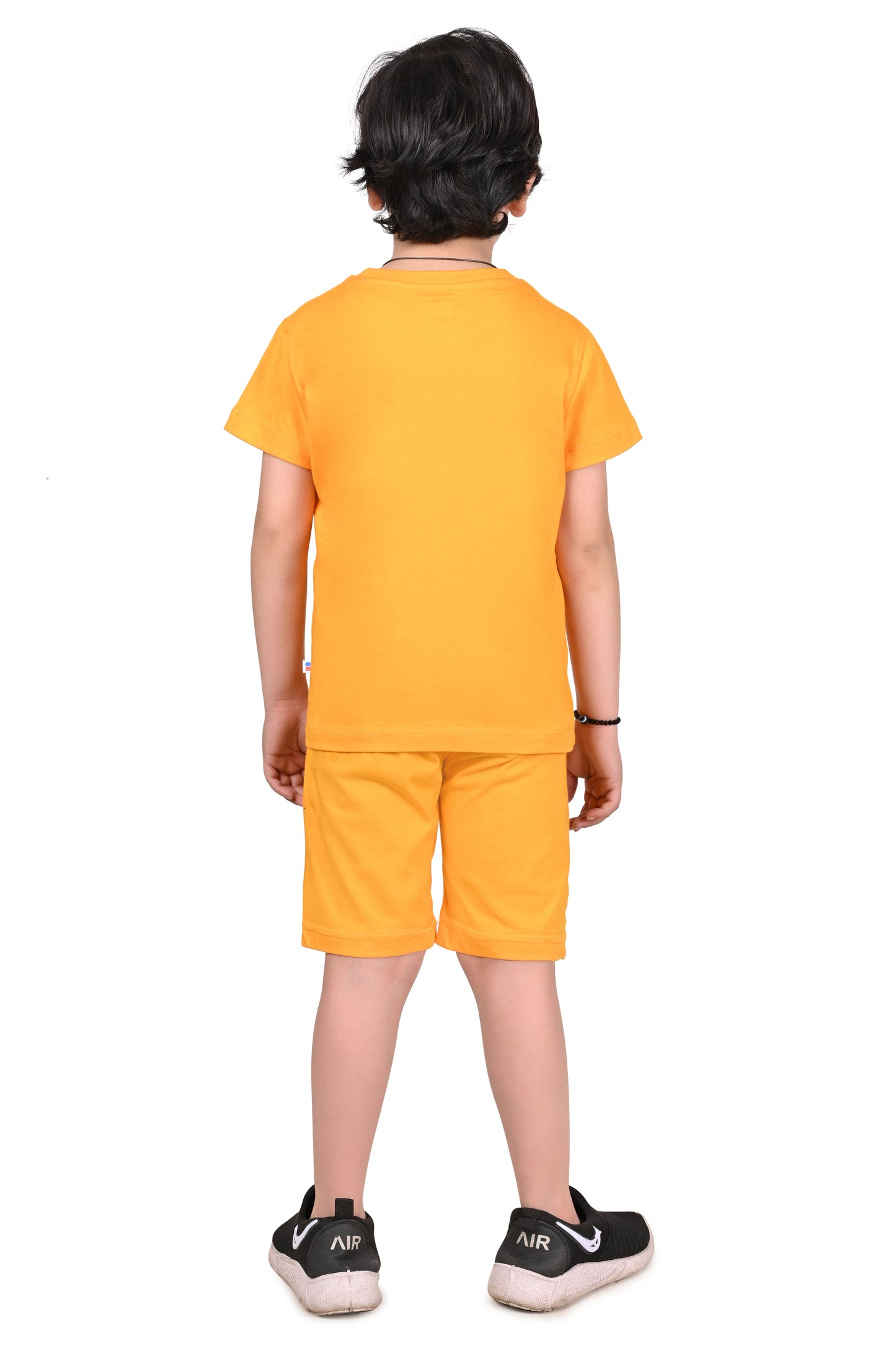 Yellow Printed Co-Ord Set for Boys – Stylish & Comfy
