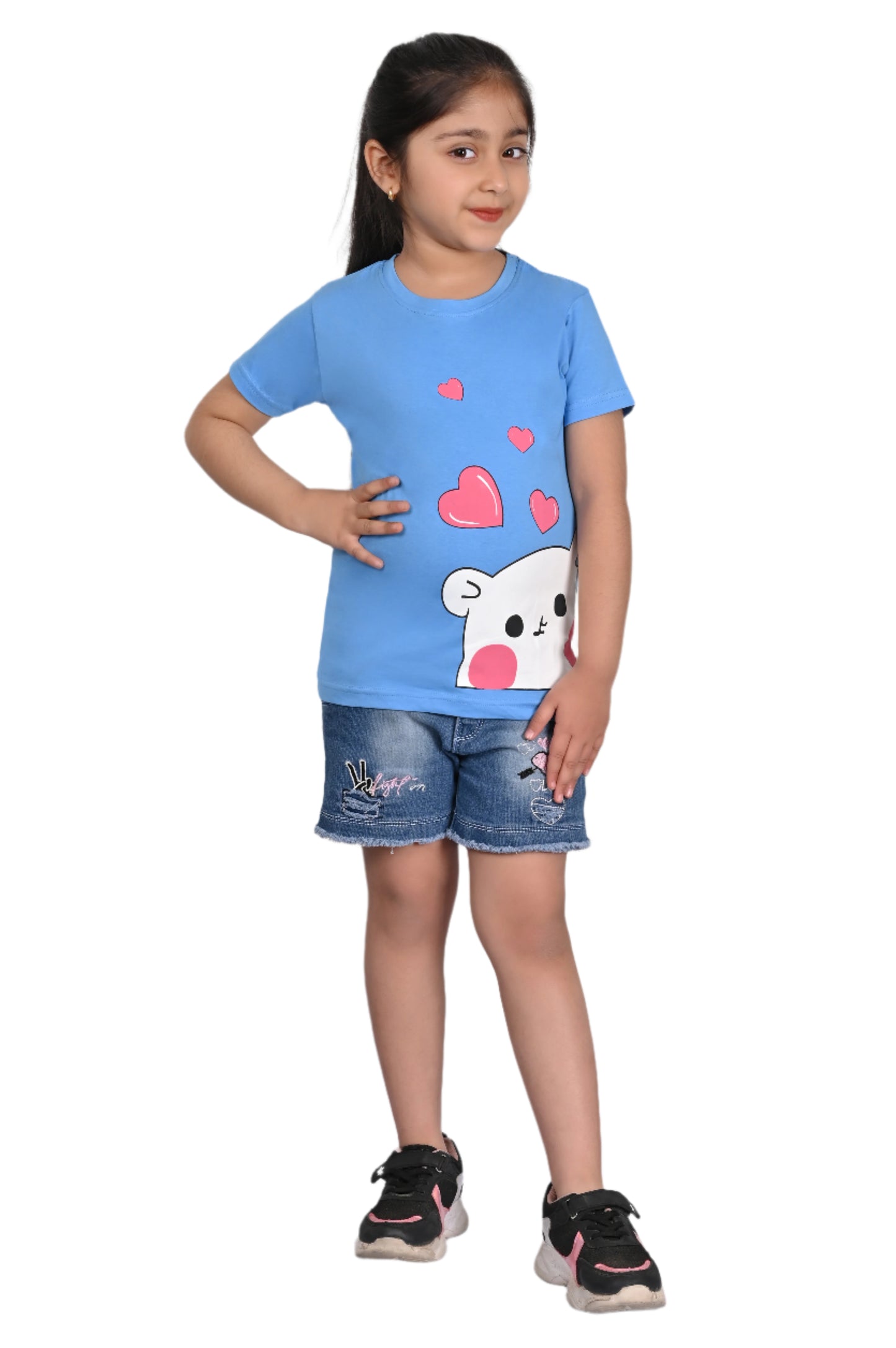 Denim blue Printed T-Shirt