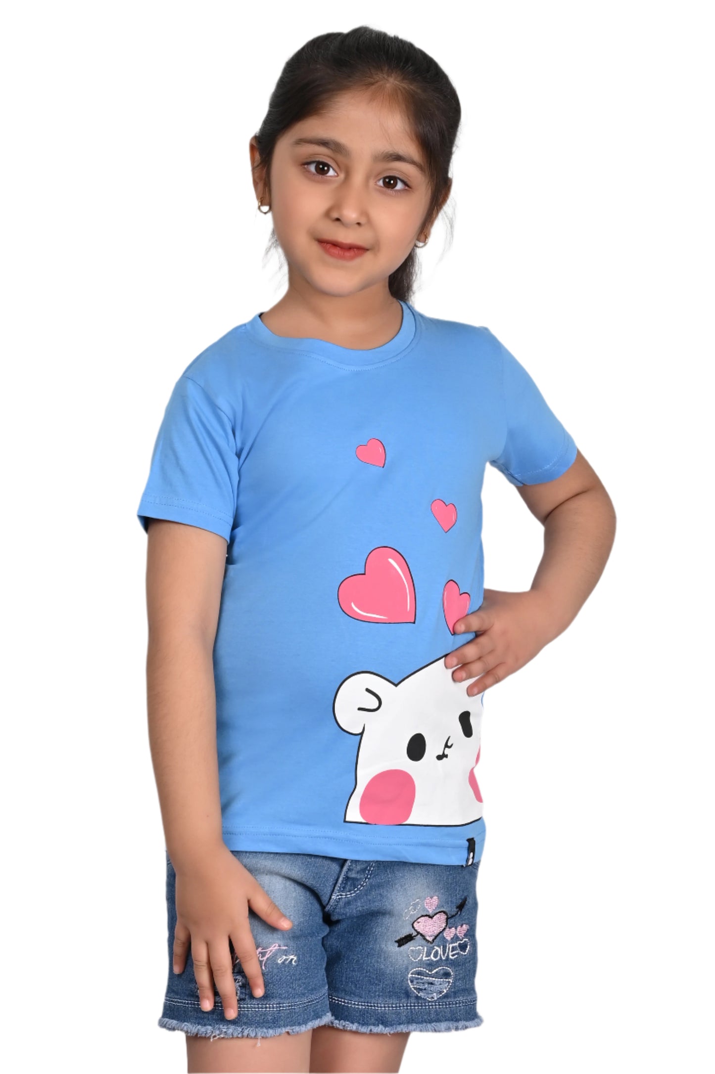 Denim blue Printed T-Shirt