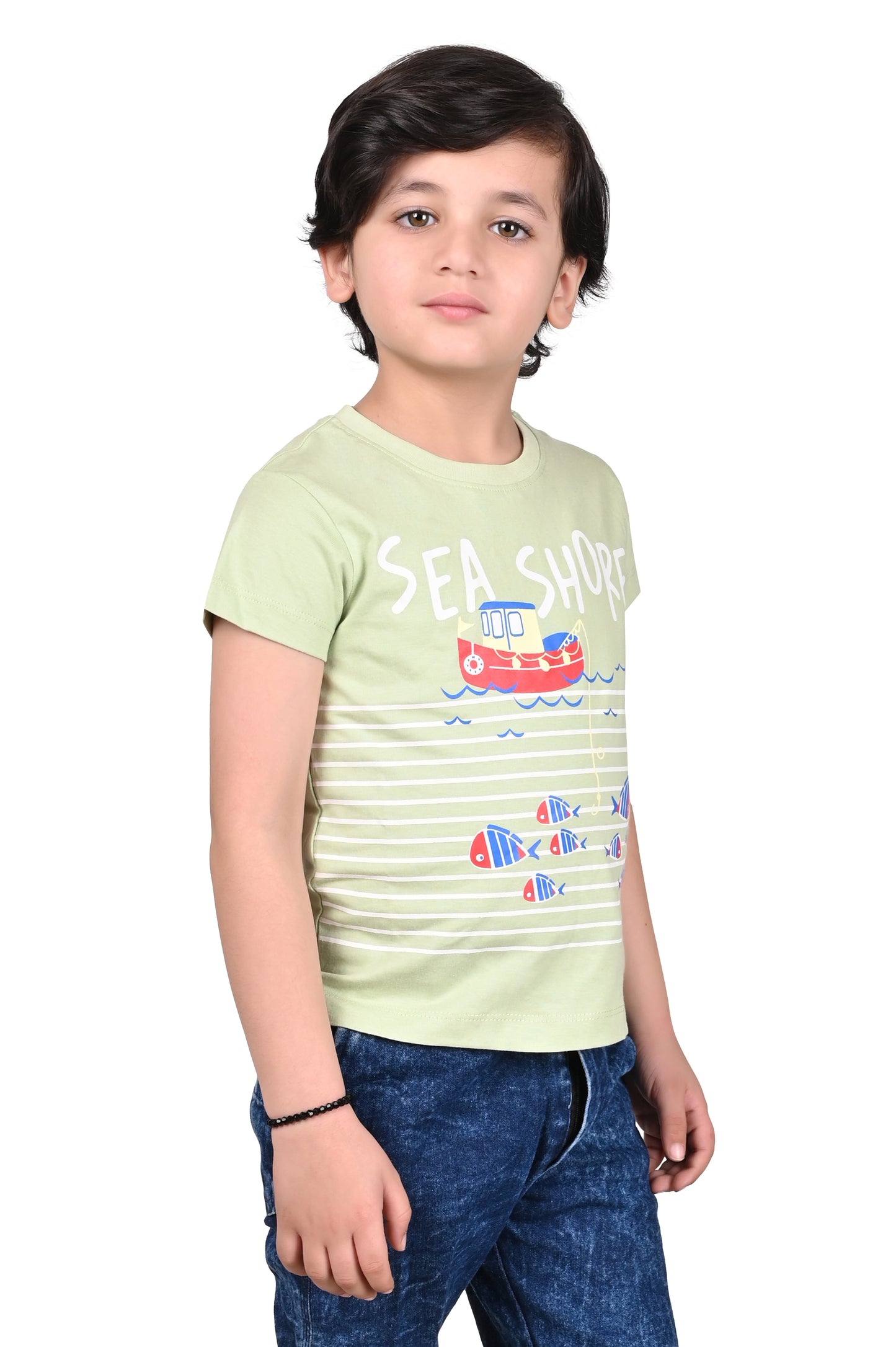 Neo Mint Boys Cotton T-Shirt Printed Design Regular Fit