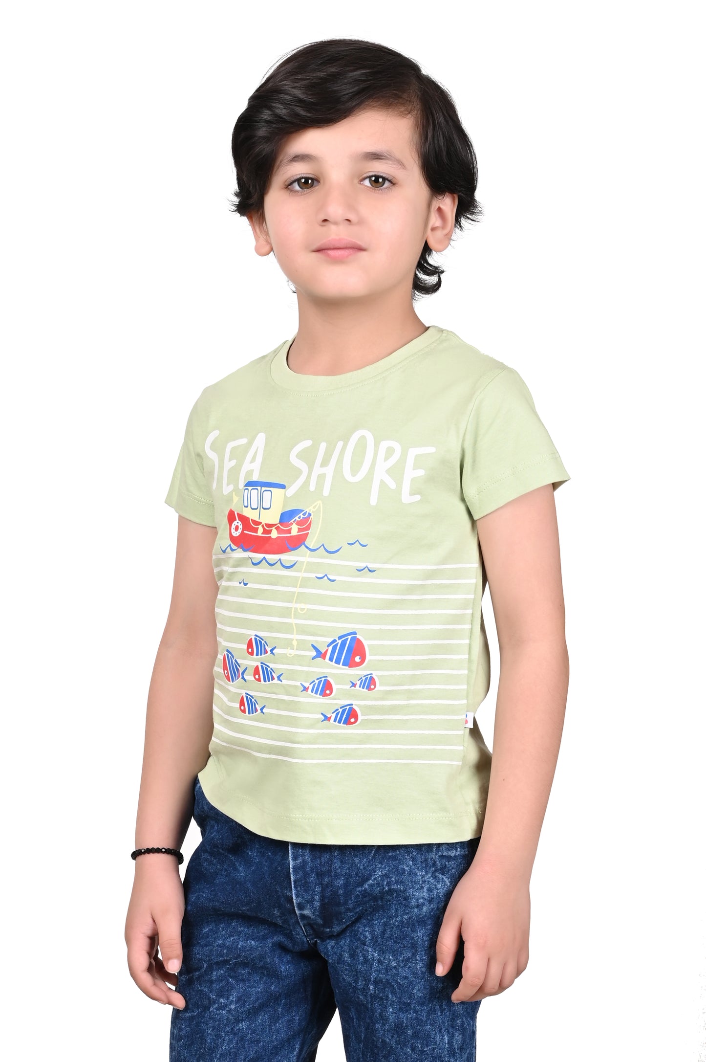 Neo Mint Boys Cotton T-Shirt Printed Design Regular Fit