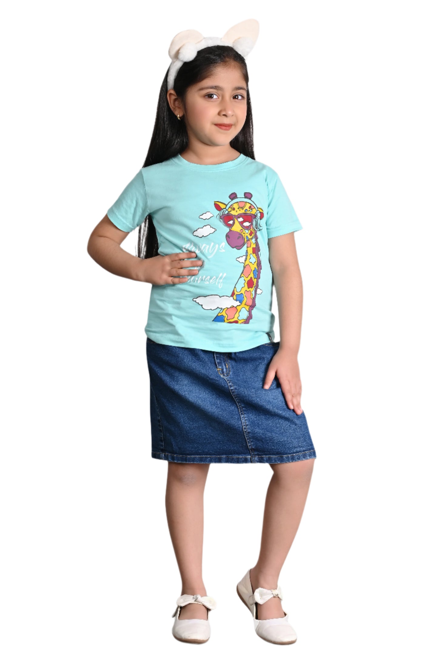 SkyBlue Printed T-shirt
