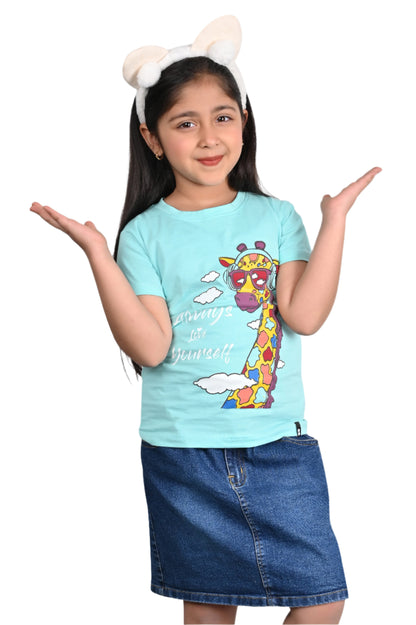 SkyBlue Printed T-shirt