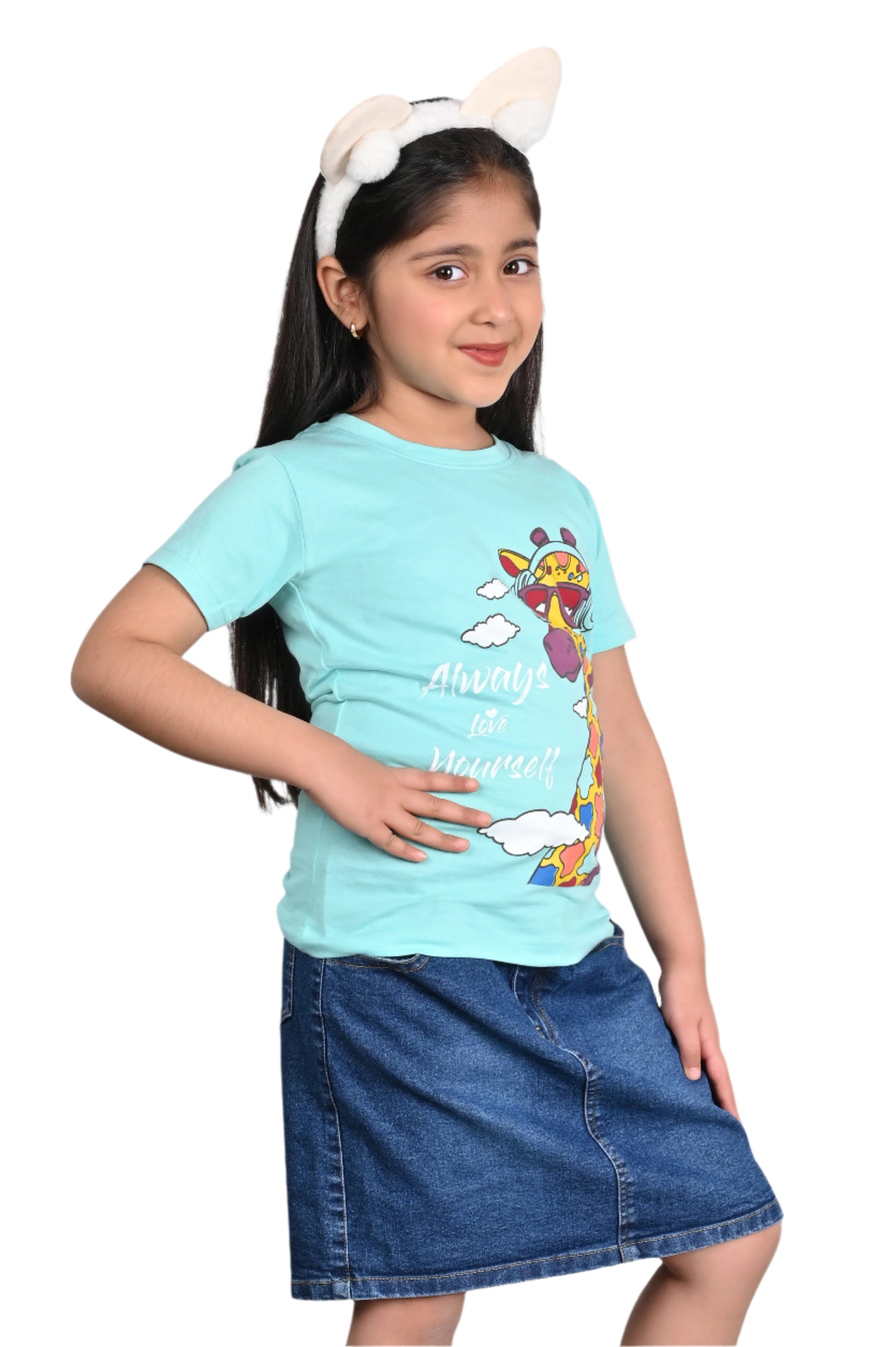 SkyBlue Printed T-shirt