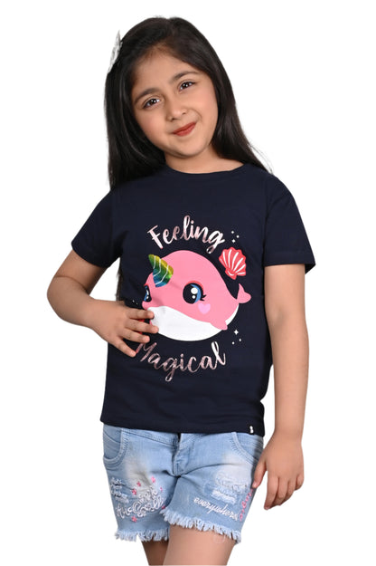 Black Printed T-shirt