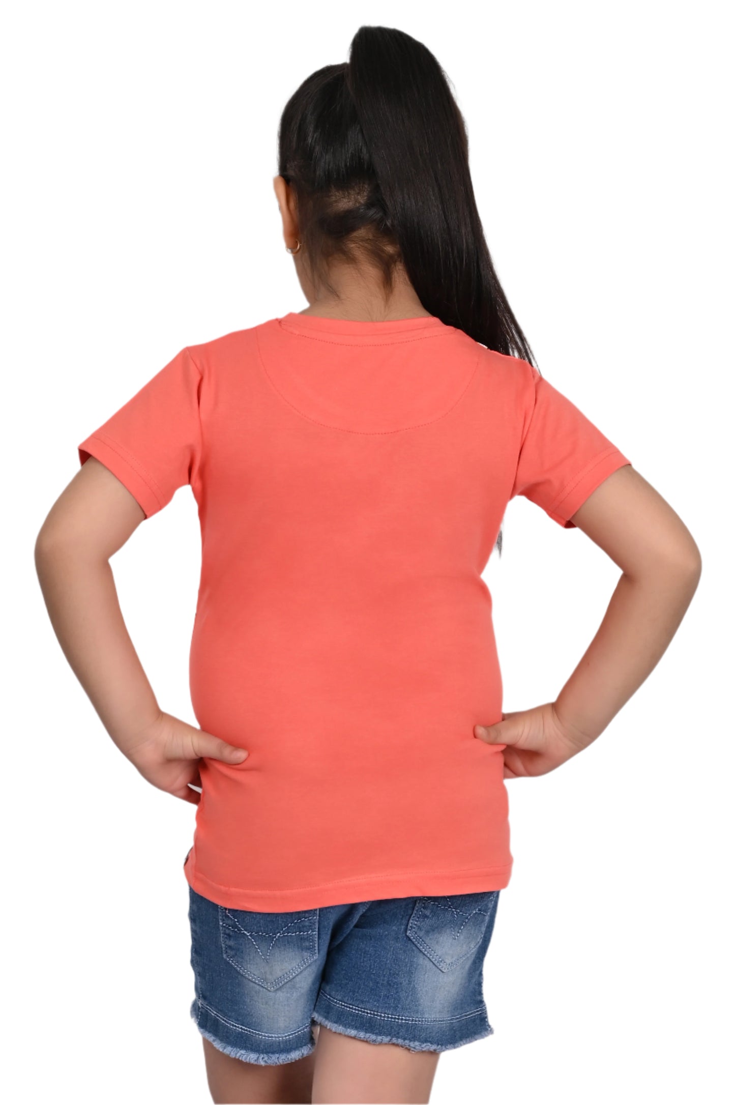 Peach Printed T-Shirt