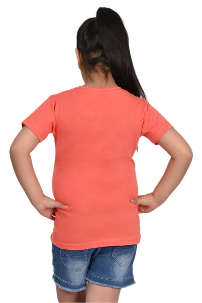 Peach Printed T-Shirt