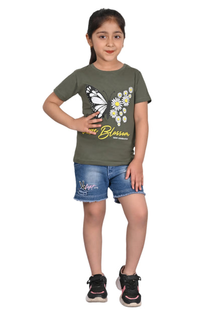 Green Printed T-Shirt