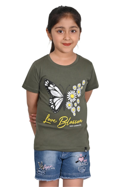 Green Printed T-Shirt