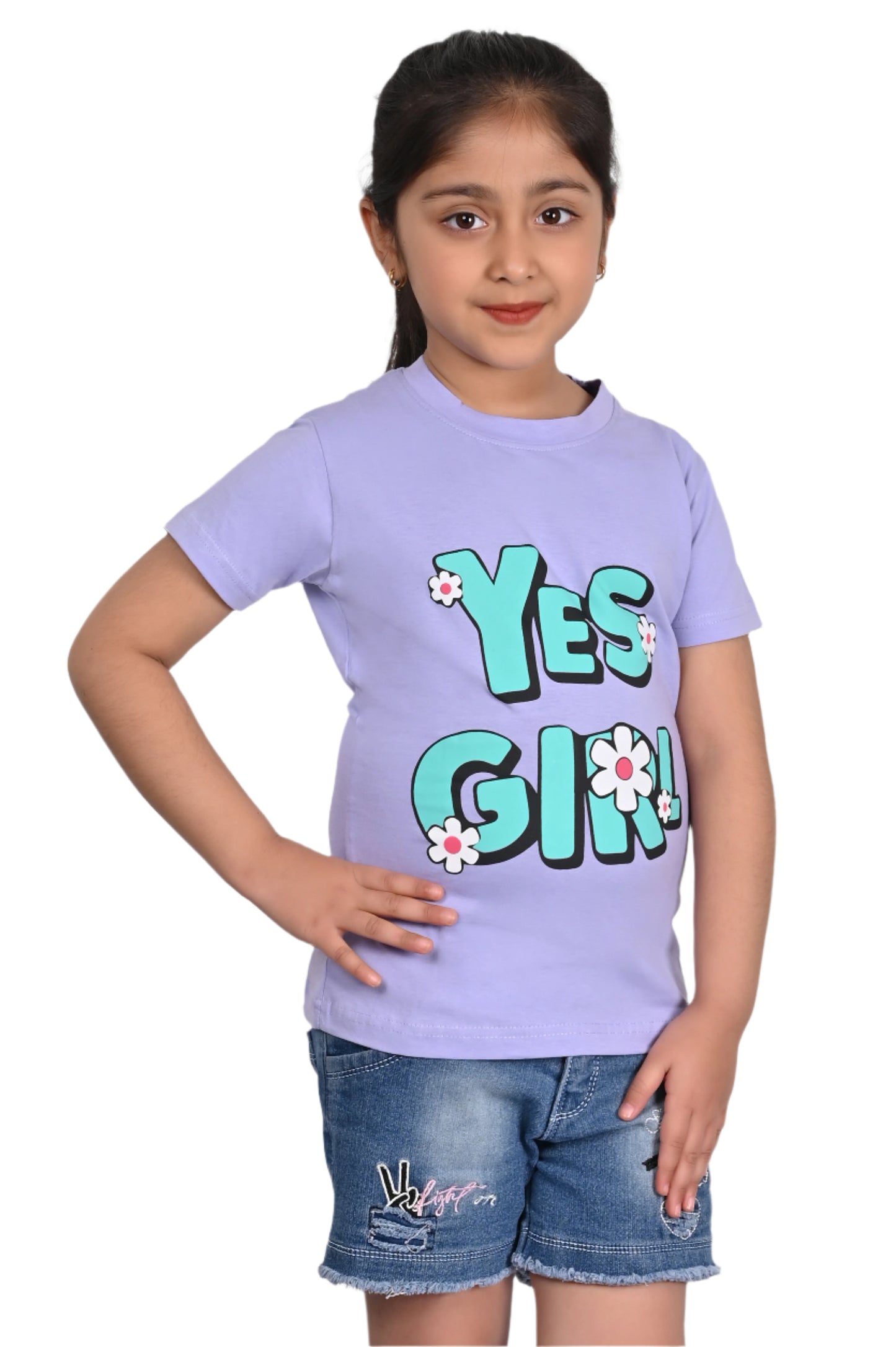 lavender Printed T-Shirt