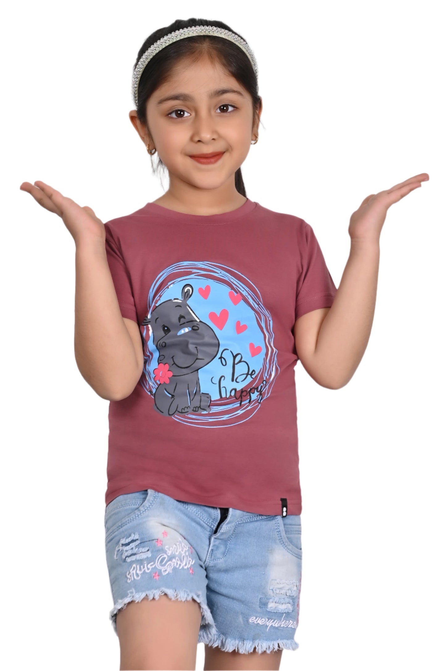 Mauve Printed T-Shirt